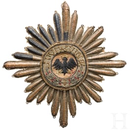 High order of the Black Eagle - a star in embroidered execution
