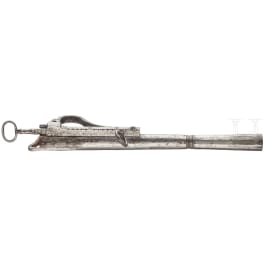 A hand cannon modelled after the Dresden "Mönchsbüchse", collector's replica in the style of circa 1500