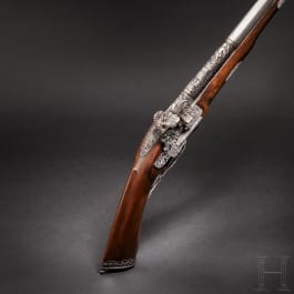 A luxurious Italian miquelet-rifle with chiselled decoration, Brescia, circa 1680