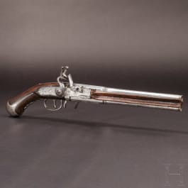 A rare German four-shot flintlock wender pistol for superimposed charges, circa 1660/70