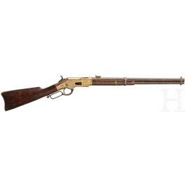 Winchester 1866 Carbine 3. Mod., lever action rifle, manufactured in 1871