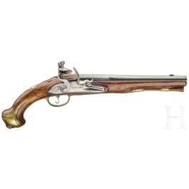A cavalry pistol for an officer of the Schomberg dragoons, worn since 1762