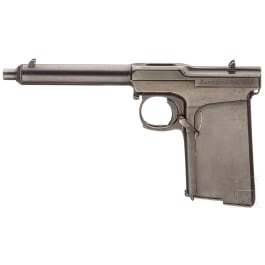 Sunngard Mod. 1909 prototype, experimental sheet-metal gun with two magazines with matching numbers