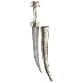 A large silver-mounted Ottoman Khanjar, early 19th century