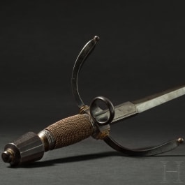 A German, probably Saxon, long left-handed dagger, circa 1600/1610