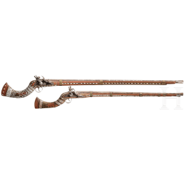 A rifle and shotgun, Afghanistan, circa 1900