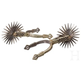 A pair of South American wheel spurs, 19th century