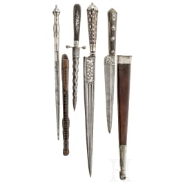 Four southern European daggers, 19th century