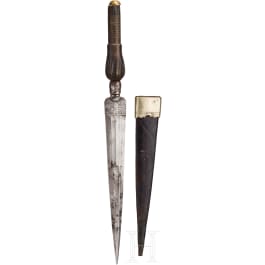 An Italian hunting plug bayonet, 18th century