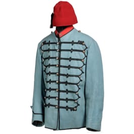 A fez and a uniform jacket of a North African colonial soldier, circa 1900