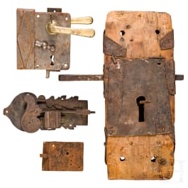 Four German locks, 17th/18th century