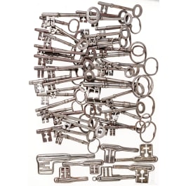A colletion of 50 German iron keys, 18th/19th century