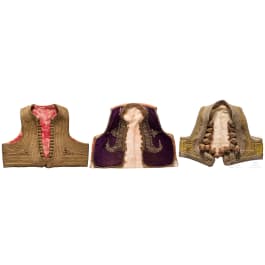 Three embroidered Balkan Turkish waistcoats, 1st half of 20th century