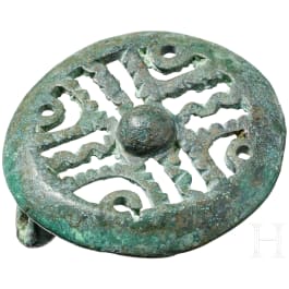 Early Slavic disc fibula, Kiev Culture, 4th century