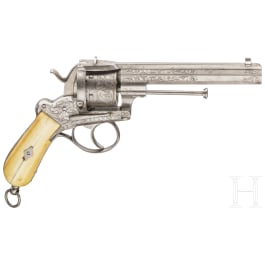 A pinfire revolver by Francotte, France or Belgium, ca. 1860