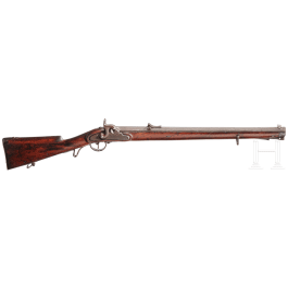 An Austrian M 1854 Jäger rifle, converted for hunting purposes