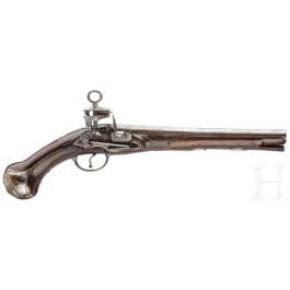 A military flintlock pistol, circa 1790