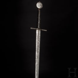 A German medieval hand-and-a-half sword, circa 1450
