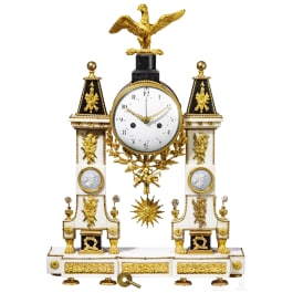 A marble Viennese(?) mantelpiece clock, circa 1820
