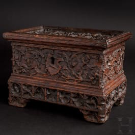 A Swiss wedding casket, 1st half of the 16th century