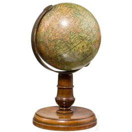 A rare small globe, Nuremberg, circa 1860