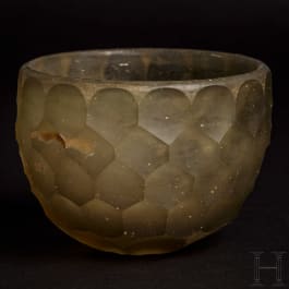 A late Sassanian glass beaker, 5th - 7th century