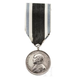 A Bavarian silver Military Merit Medal ("Bravery Medal") awarded in the World War of 1914/18
