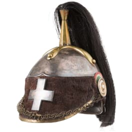 A helmet for officers of the Guardia Civica di Milano, mid-19th century