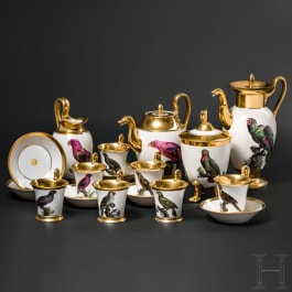 Maximilian I Joseph of Bavaria – an unparalleled coffee and tea service with parrot motifs, Porcelain Manufacture Nymphenburg, circa 1810/20