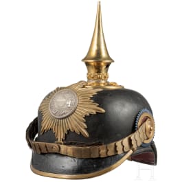 A helmet for officers in the Grand Ducal Mecklenburg Grenadier Regiment No. 89, 2nd Battalion, circa 1900