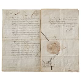 King Frederick II – a patent for the Prussian consul in Genoa, dated 1764