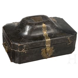 A leather casket for a snuff box of Friedrich II, King of Prussia, circa 1770