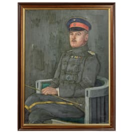 Portraitgemälde eines Majors der Husaren