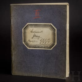 Lieutenant Hermann Göring – his flight book III as pilot on the FFA 25 from 20 February 1916 to 9 August 1916