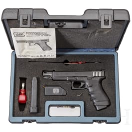 Glock Mod. 17, Oschatz-Tuning, im Pistolenkoffer