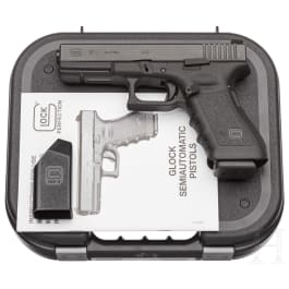 Glock Mod. 17, im Koffer, mit Anschlagschaft