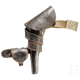 An US American officer's waist belt with cartridge pouch, 2nd half of the 19th century