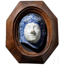 Kopffragment einer Relieftafel, della Robbia Werkstatt, Florenz, 15. Jhdt.