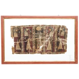 Bemaltes Leinenfragment, Ägypten, Spätzeit, 6. - 4. Jhdt. v. Chr.