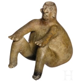 Sitzende Hohlfigur, Mexiko, Nayarit shaft tomb culture, 200 v. - 500 n. Chr.
