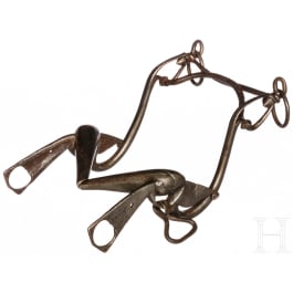 A French iron horse bit, 17th century