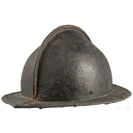 An English pot helmet, 17th century