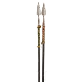 Two German spears, 18th century