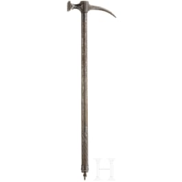A war hammer, collector's replica in the style of the 16th century