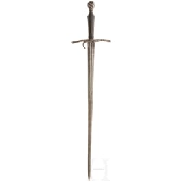 A bastard sword in the Maximilian style, collector's replica in the style of the 16th century