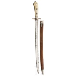 A French hunting hanger, 18th century