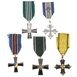 Five awards, 20th century