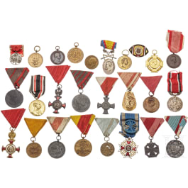 A small lot of mostly Austrian medals