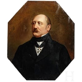 A portrait of a man with a Cross of the Order of John, 2nd half of the 19th century
