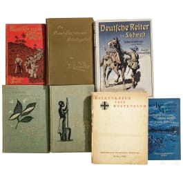 Six books on German Colonies in Africa, plus one book of the "Deutsche Afrikakorps" in WW II